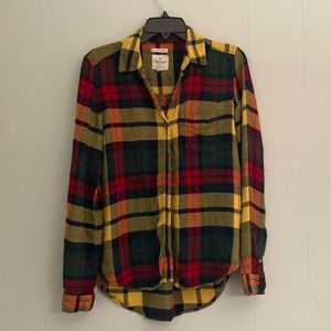 American Eagle Boyfriend Fit Flannel Super Soft Size XS